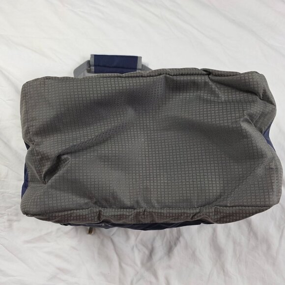 L.L. Bean Blue Insulated Cooler Bag Dual Compartment Shoulder Strap Travel Tote - Picture 5 of 10